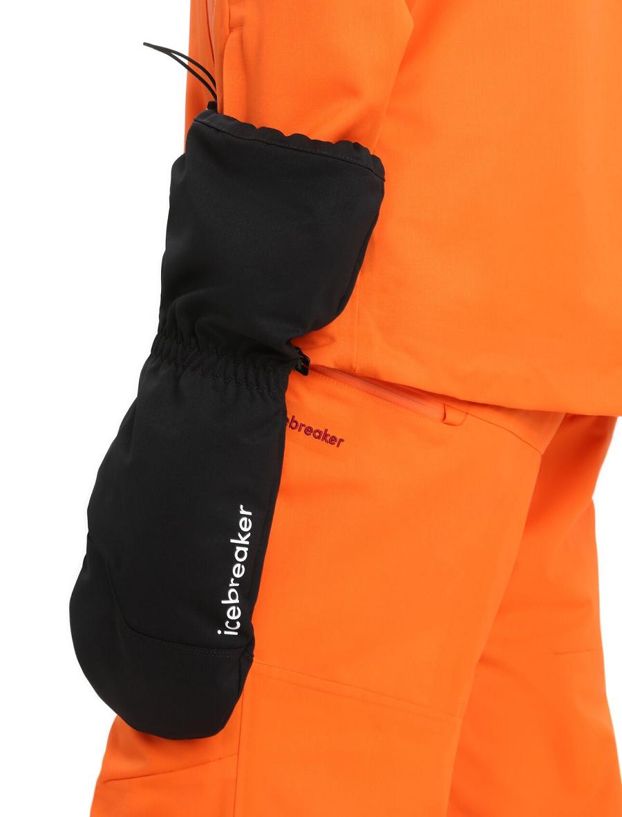 Gants Icebreaker Unisex MerinoLoft™ Mittens Femme Noir | FR 1493TCEV